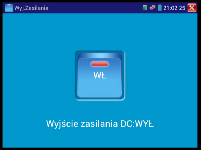 2.3.20 PoE zasilanie/ DC12V 2A i DC 5V 2A USB 1. Funkcja zasilania urządzeń z testera (DC12V 2A), włącza się automatycznie. 2. Funkcja zasilania 5V USB. 3.