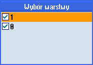 Obróbka przedmiotu 5.16 Praca z plikami DXF Otworzy się okno "Wybór warstwy". 3. Wyłączyć aktywność żądanych poziomów i nacisnąć przycisk programowy "OK". - ALBO - 6.