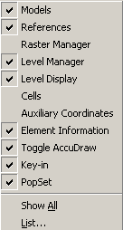 Włączmy pasek snapów : Settings > Snaps > Button Bar Na otwartym przez nas pasku snapów pierwsza ikona to AccuSnap narzędzie automatycznego snapowania.