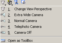 Obracamy widok po wybraniu narzędzia Rotate View (w tej samej grupie są widoki standardowe). Obracanie widoku jest bardzo ważnym elementem pracy, przy czym istnieją 2 tryby obrotu: i.