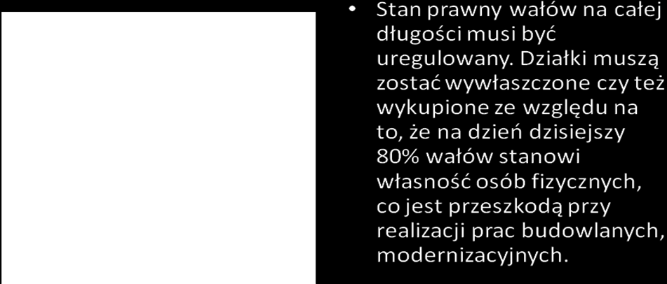 Wówczas szczególnie dostrzegamy jak ważne są drogi serwisowe (drogi wzdłuż stopy wałów), które wykorzystywane są do transportu piasku, worków i innych środków niezbędnych w prowadzeniu akcji.