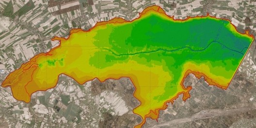 Monitoring Batymetria - Sieć do modelowania Wyróżnienie basenów zbiornika i konstrukcja