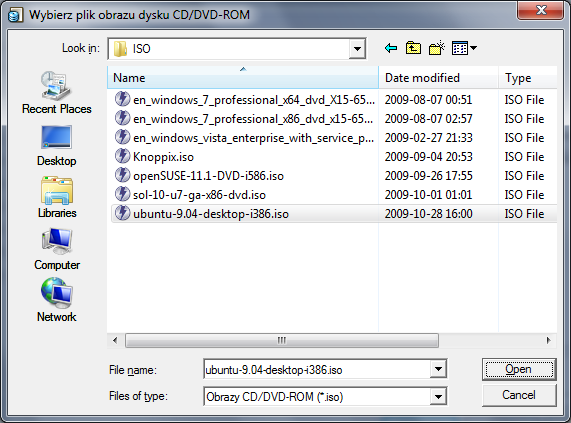 4.2 W lewym menu wybieramy System i w zakładce Motherboard ustawiamy kolejność 4.2.1 Dysk twardy [x] 4.2.2 CD/DVD-ROM [x] 4.2.3 Dyskietka [ ] 4.2.4 Sieć [ ] Reszta ustawień bez zmian (na rysunku mogą się pozostałe ustawienia różnić; część zależy od możliwości sprzętu) 4.