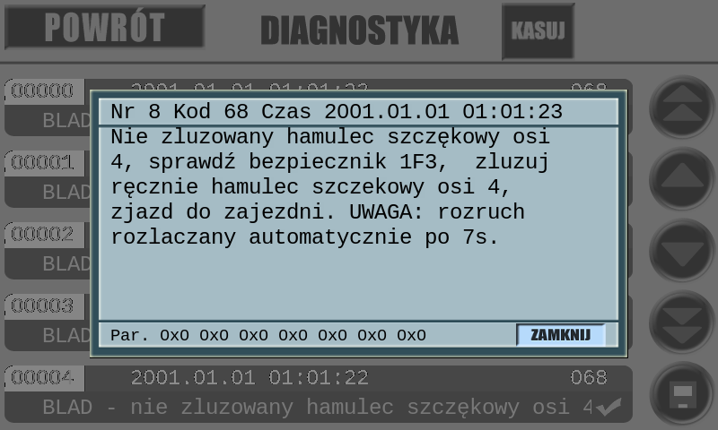 realizowanie wszystkich funkcji ruchowych tramwaju sterowanie obwodami pomocniczymi tramwaju (np.