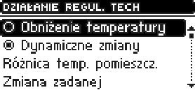 ST- 850 z PID instrukcja obsługi Po załączeniu tej funkcji użytkownik ustawia minimalną i maksymalną dopuszczalną temperaturę powrotu. III.a.10) Obniżenie pokojówki Funkcja ta aktywna jest tylko przy współpracy sterownika z regulatorem pokojowym (standardowym lub TECH).