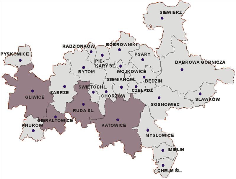 Dziennik Urzędowy Województwa Śląskiego 17 Poz. 3751 MZK Tychy stosuje system taryfowo-biletowy odmienny od systemu funkcjonującego w KZK GOP, charakteryzujący się opłatą czasową. Rys. 8.