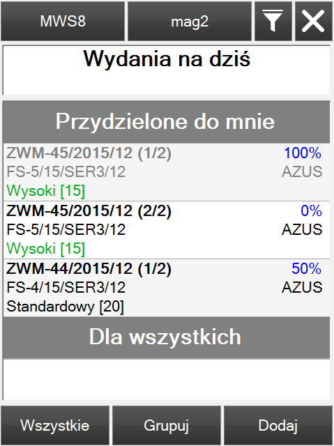 8. Zmiany w definiowaniu procesów realizacji dyspozycji W wersji 2016.0 Comarch WMS znacznie rozbudowano możliwości konfiguracji procesów realizacji dyspozycji.