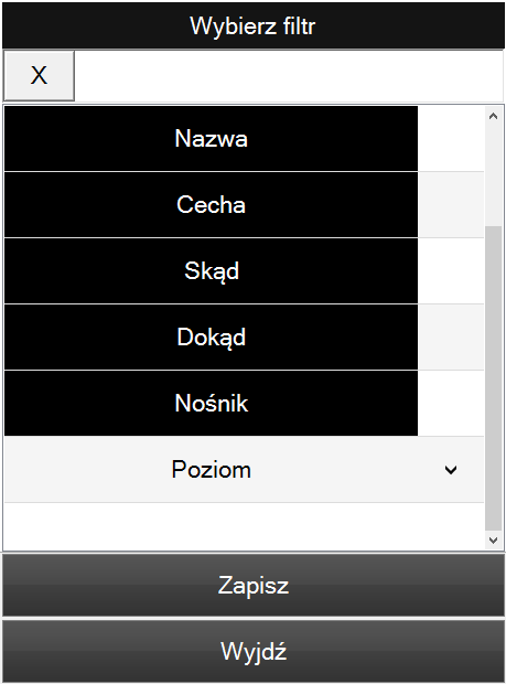 Rys. 30 Realizacja pozycji dyspozycji wydania informacja dodatkowa (atrybut) Sortowanie pozycji według poziomu lokalizacji (górna dolna) Możliwość sortowania pozycji dyspozycji po poziomie