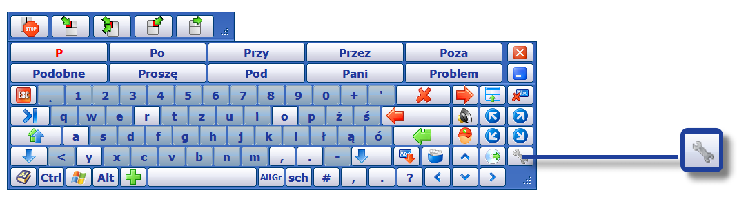 [ WPROWADZENIE ] [ Program OnScreenKeys to pomoc w pisaniu i komunikacji dla osób, które nie mogą korzystad z tradycyjnej klawiatury lub myszy komputerowej.