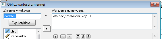 a nast ¾epnie wpisujemy stosowna¾ formu ¾e 5. Obliczyć premi ¾e uznaniowa¾ ze wzoru premia = 1500 (suma spóźnień)*100 Rozwiazanie: ¾ analogicznie jak powy zej. 6.