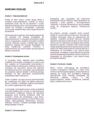 UMOWA O STAŻ - ZAŁĄCZNIKI KARTA