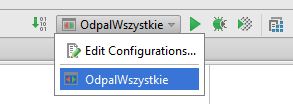 Odpalamy test w IntelliJ Znów pokażę Ci dwa sposoby odpalenia testów w IntelliJ. Pierwszy sposób służy do odpalenia pojedynczych klas lub metod testowych.