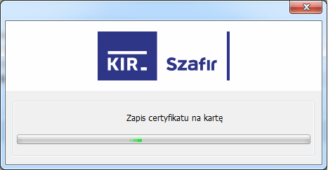 Kliknij Zapisz Pojawi się okno: I prośba o podanie PIN do certyfikatu niekwalifikowanego.