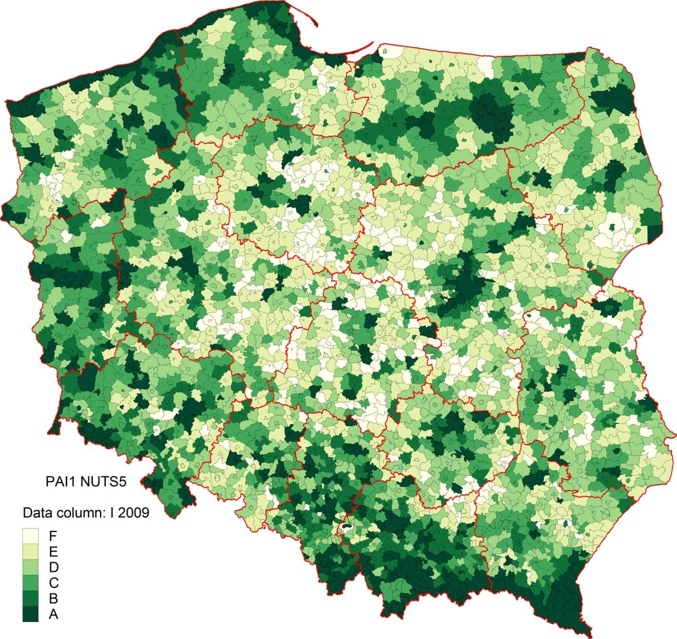 Potencjalna atrakcyjność inwestycyjna dla turystyki Źródło: P.