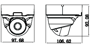 TVN-11SMIR CMOS SONY 1,3MP 960P kopułkowa, zewnętrzna wandaloodporna z IR, Długość połączenia do 300m z wykorzystaniem kabla koncentrycznego 3,6mm Obudowa IP66 Podświetlenie 23 IR LED 0,01lx@F1,2 AGC