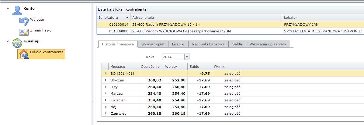 Dotyczy to przypadku gdy data stanu konta w E-usłagach pokazuje ostatni dzień bieżącego miesiąca. 11.