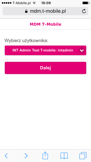 1. Instalacja profilu MDM T-Mobile System MDM T-Mobile umożliwia administratorowi zdalne wsparcie użytkownika w procesie np.