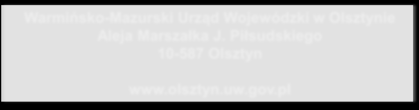 Dziękuję za uwagę! Wioletta Reszka Oddział Budżetu, Planowania i Analiz Wydział Polityki Społecznej Warmińsko-Mazurski Urząd Wojewódzki w Olsztynie Tel.