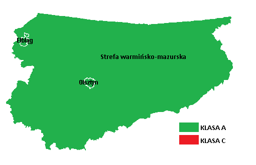 z 2008 r. Nr 47, poz. 281), zwanego dalej Rozporządzeniem w sprawie poziomów niektórych substancji w powietrzu, a więc zaklasyfikowano je do klasy A.