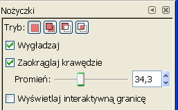 Z obszarami przezroczystymi - Umożliwia zaznaczanie przezroczystych pikseli.