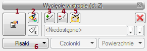 Strop 13.2 OTWÓR W STROPIE 13.2.1 Wprowadzanie otworu w stropie Do stropu znajdującego się w projekcie istnieje możliwość wprowadzenia dowolnego otworu.