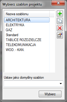 Podstawy działania programu Na typ lista typów dostępnych w projekcie i bibliotece globalnej programu.