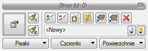 Stropy 13.1.5. Edycja stropu Każdy wprowadzony strop podlega dalszej modyfikacji, niezależnie od tego czy był wprowadzony automatycznie, czy poprzez wskazanie kolejnych wierzchołków.