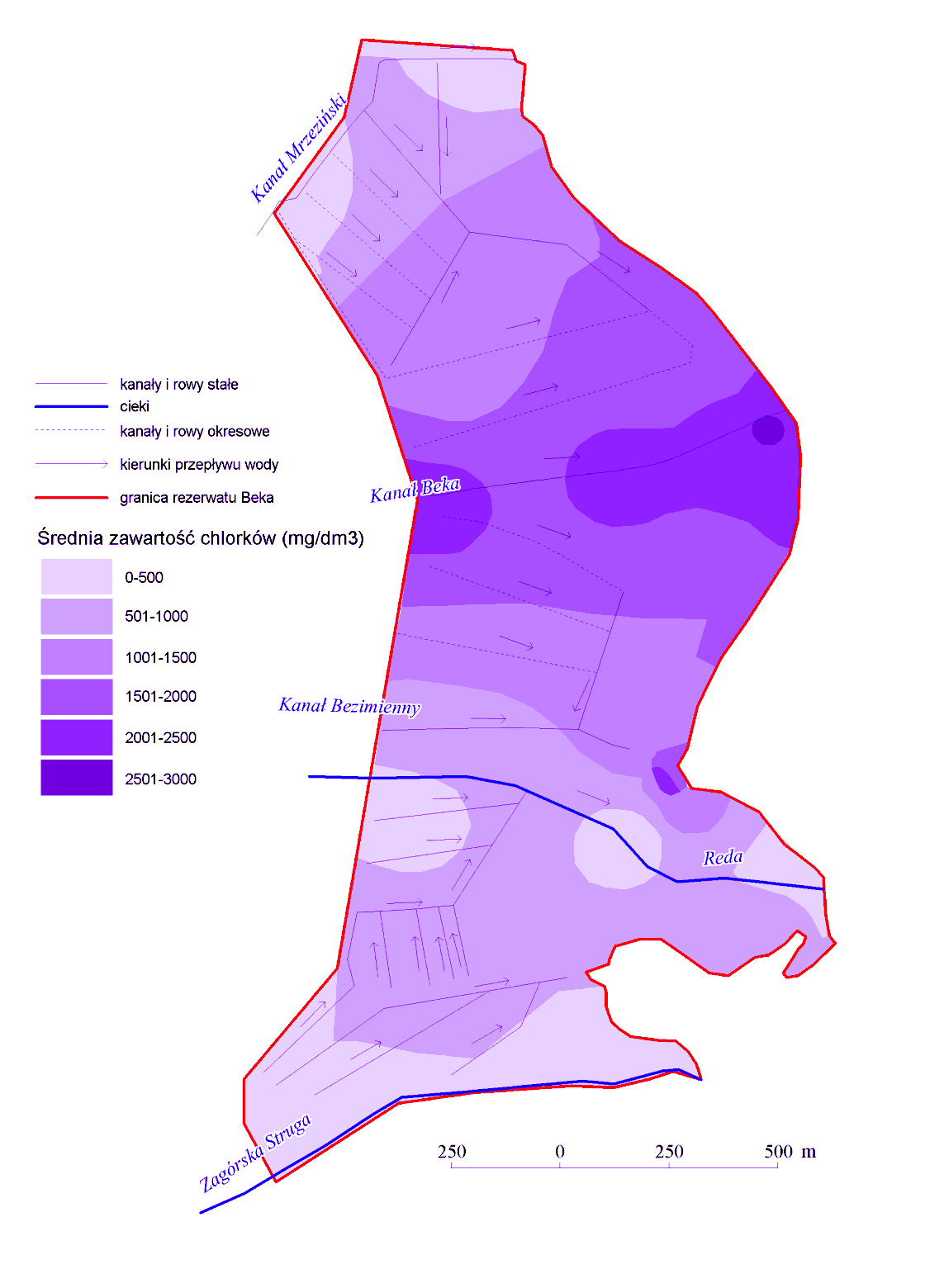 Zbiorcze sprawozdanie 220032 PLH Zatoka Pucka i Półwysep Helski przez większą cześć roku. Jest silnie zarośnięty roślinnością. Podobnie jak Kanał Beka nie ma ujścia do morza. Rys. 3.15.