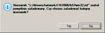 111 Aby dowiedzieć się jak mapować udział sieciowy, przejdź do scenariusza Konfiguracja sieci. 3. Pojawi się informacja, że operacja zakończyła się pomyślnie.