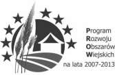 Czarnobiały: 2) Logotypy Unii Europejskiej i PROW 2007-2013 Kolor: Pantone 376, jasnozielony Czarnobiałe: 3) Wzór logotypów zamieszczonych na 500 szt. torby jutowej: 4.