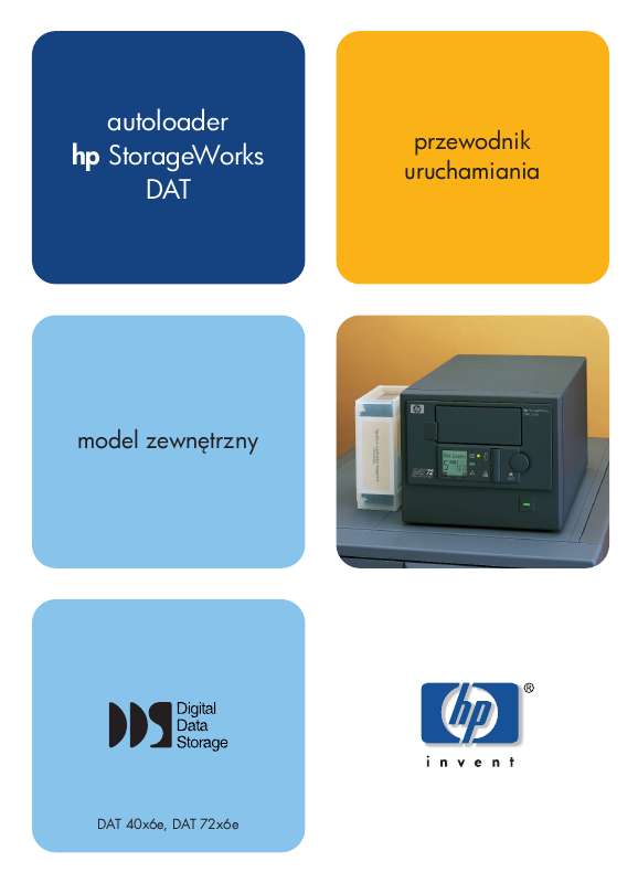 Znajdziesz odpowiedź na wszystkie pytania w instrukcji dla HP STORAGEWORKS DAT 72X6 TAPE AUTOLOADER (informacje,