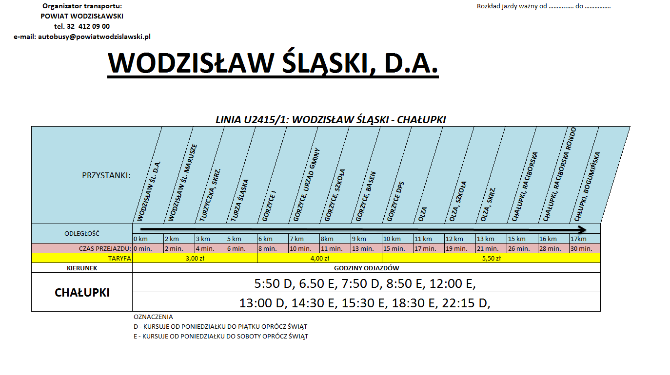 Powyższa tabliczka przystankowa zawiera wszystkie najistotniejsze informacje dla potencjalnego pasażera.