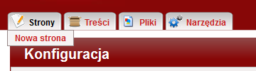 Zarządzanie stronami Po ustawieniu podstawowych informacji w konfiguracji, przychodzi kolej na wprowadzenie treści stron. To razem z edycją, jedna z najczęściej wykonywanych czynności.