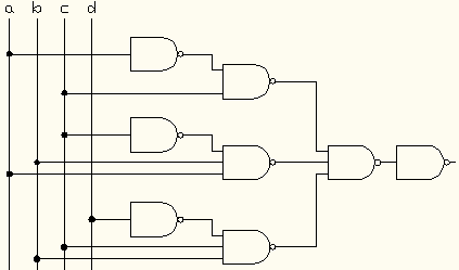 Rys.13. Schemat układu zbudowany na podstawie minimalnej postaci sumy.