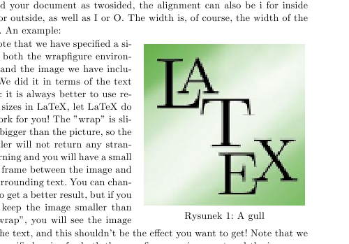 \end{document} Obrazki mogą być ustawione obok siebie.