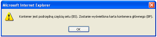 (rys. 13) Opcja Historia kontenera w tej wersji systemu nie jest aktywna. Wszystkie kody i ich opisy uŝyte w Karcie Kontenera moŝna znaleźć w zakładce Kody (patrz rozdz. 4 str. 42).