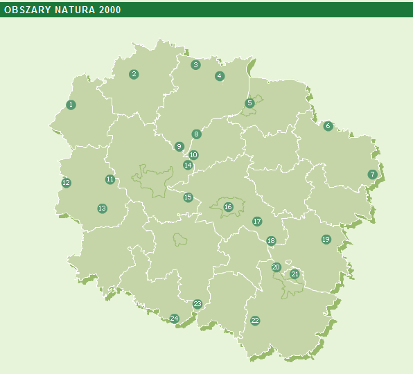 Obecnie wszystkich obszarów Natura 2000