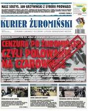 Kurier Żuromiński - cena 2,10 zł - dzień wydawniczy środa (ukazuje się od lutego 2006) (w tym 4 strony ogłoszenia drobne + dodatek handlowy) - nakład 3 600 - sprzedaż 2