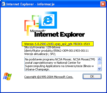 stronach danych. III. USTAWIENIE PRZEGLĄDAREK DO PRACY W SYSTEMIE BANKOWOŚCI ELEKTRONICZNEJ WWW 1. Internet Explorer 6.0 1.