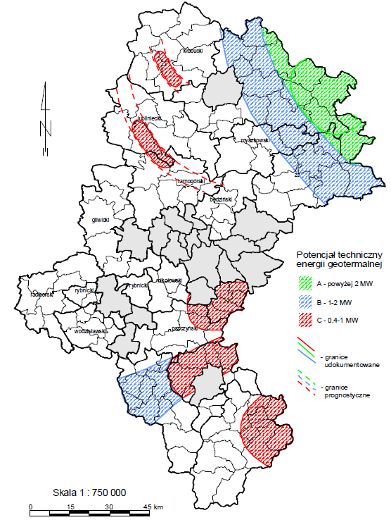 Energia geotermalna Klasyfikacja obszarów ze