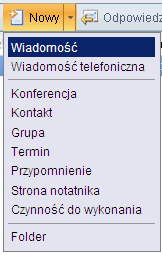 widoki własne użytkownika foldery własne użytkownika narzędzia w skład których wchodzi dostęp do: reguły zestaw reguł umożliwia automatyczne przenoszenie nowych wiadomości przychodzących do