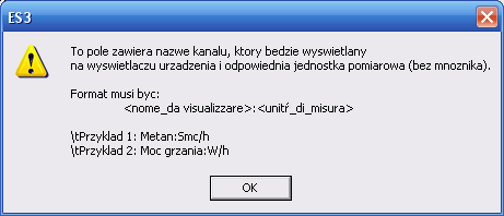 K /n impulsów, lub obr. na min. = waga impulsów. Przykład : k (2000)/ n obr. na min. (900) = 2.22.