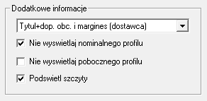 W grupie oznaczonej jako Standardowe miejsce w polach przypisanych do Kontraktu wpisujemy żądaną