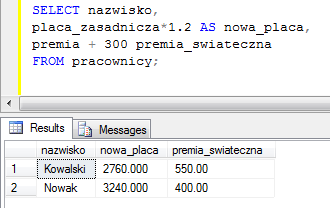 Slajd 9 Wprowadzenie do języka Polecenie może być zapisane: w jednym bądź wielu wierszach dużymi lub małymi literami Polecenia powinny być zakończone średnikiem W występuje dowolność wielkich i