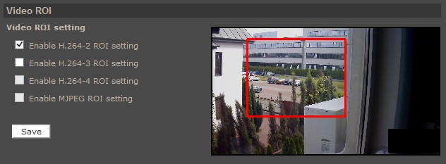 User s manual ver.1.1 WWW INTERFACE - WORKING WITH IP CAMERA 4.3.3. Video ROI Allows to create areas of interest for particular streams. Available only for triple and quadruple streaming modes.