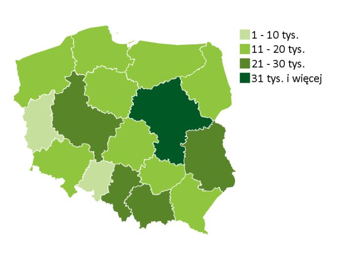 Wykres 11. Liczba dróg o nawierzchni twardej ulepszonej oraz zarejestrowanych pojazdów samochodowych Wykres 12.