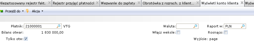 Czek Data i data na dzieo Numer czeku wprowadzony wcześniej w 31.13 jako płatnośd typu U.