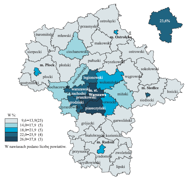 Źródł: Nardwy Spis Pwszechny Ludnści i mieszkań 20