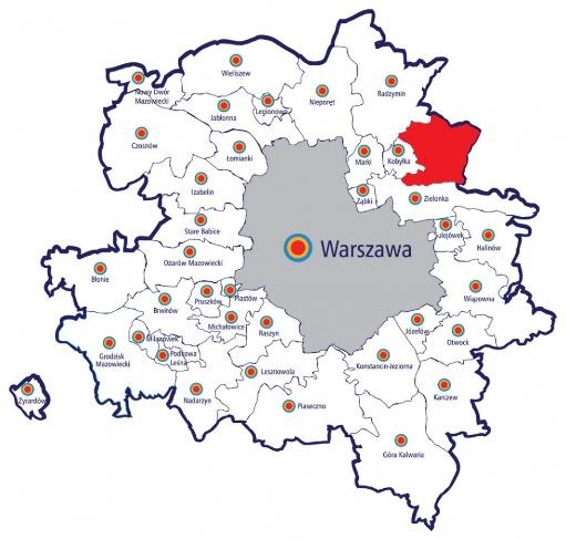 Rysunek 2. Gmina Włmin na tle aglmeracji warszawskiej http://warszawa.wybrcza.pl/warszawa/, 20.06Źródł:.2015 Gmina Włmin jest jedną z 12 gmin wchdzących w skład pwiatu włmińskieg.