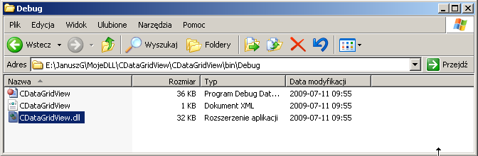 Bin\Debug folderu aplikacji. Jak można teraz korzystać z utworzonej biblioteki?